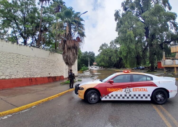 Participa Tránsito Estatal en acciones de auxilio ciudadano tras paso de «Alberto» por Tamaulipas