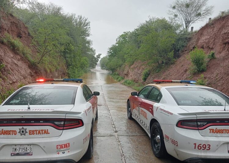 Participa Tránsito Estatal en acciones de auxilio ciudadano tras paso de «Alberto» por Tamaulipas