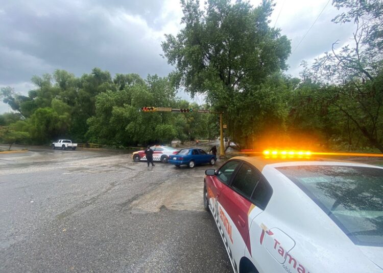 Participa Tránsito Estatal en acciones de auxilio ciudadano tras paso de «Alberto» por Tamaulipas