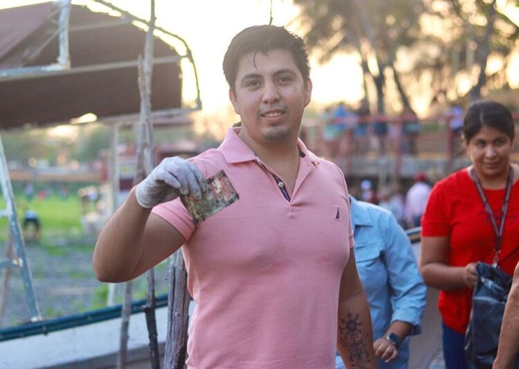 Participan jóvenes voluntarios del DIF Altamira en jornada de limpieza de la Laguna Champayán