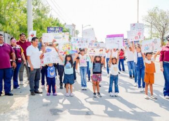 Realiza PANNARTI de DIF NLD marcha para promover la erradicación del trabajo infantil