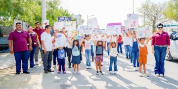 Realiza PANNARTI de DIF NLD marcha para promover la erradicación del trabajo infantil