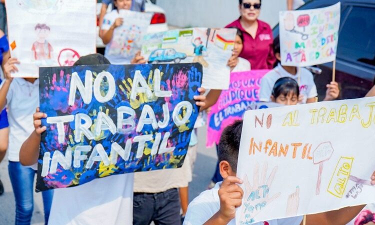 Realiza PANNARTI de DIF NLD marcha para promover la erradicación del trabajo infantil