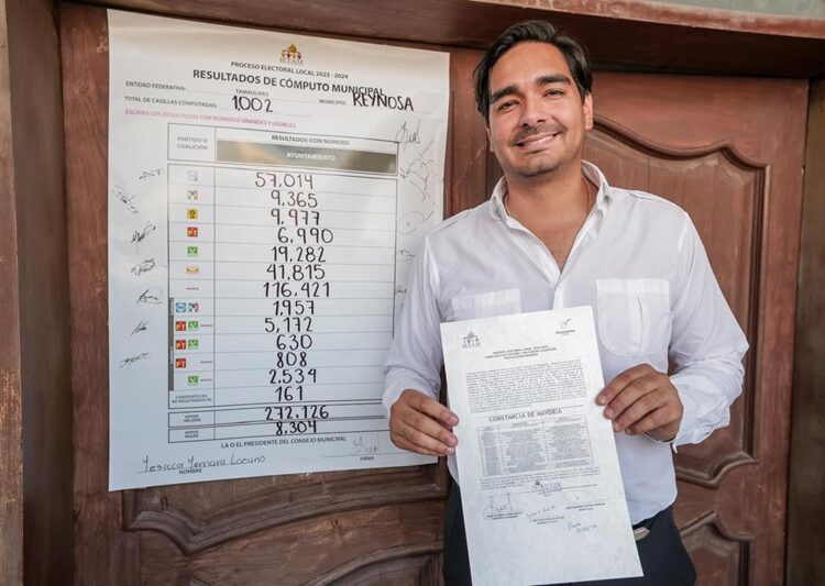 Recibió Carlos Peña Ortiz Constancia de Mayoría, al superar los 151,000 votos
