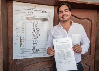 Recibió Carlos Peña Ortiz Constancia de Mayoría, al superar los 151,000 votos