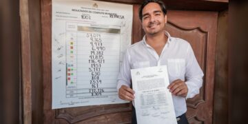 Recibió Carlos Peña Ortiz Constancia de Mayoría, al superar los 151,000 votos