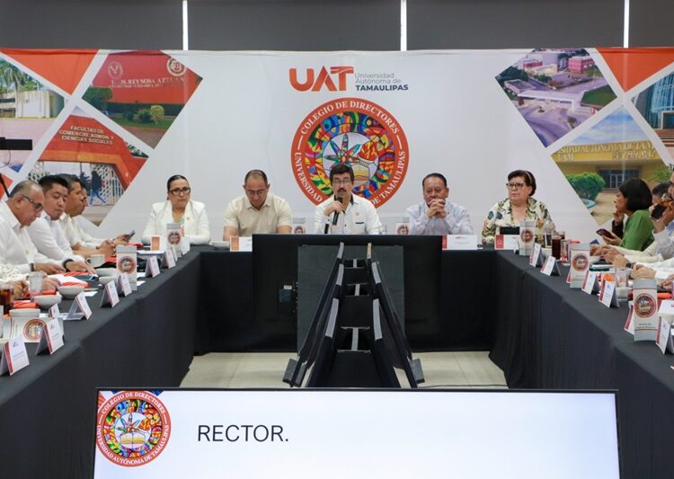 Rector de la UAT preside en la UAM Mante la reunión del Colegio de Directores