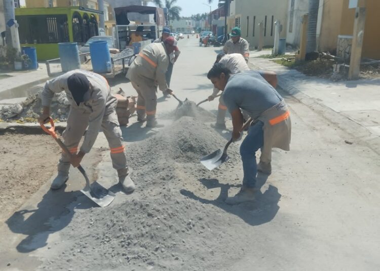 Repone COMAPA Altamira pavimento en colonias y fraccionamientos
