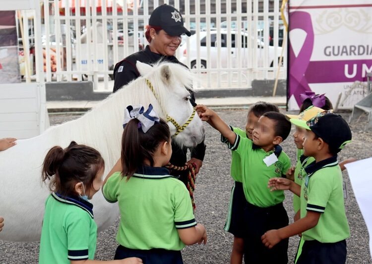 Agrupamiento montado de la Guardia Estatal mantiene proximidad permanente