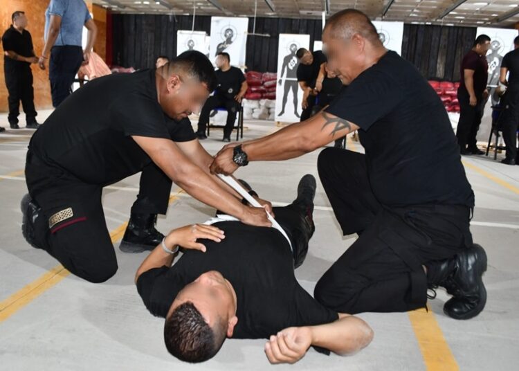 Recibe Guardia Estatal capacitación constante en Medicina Táctica Policial