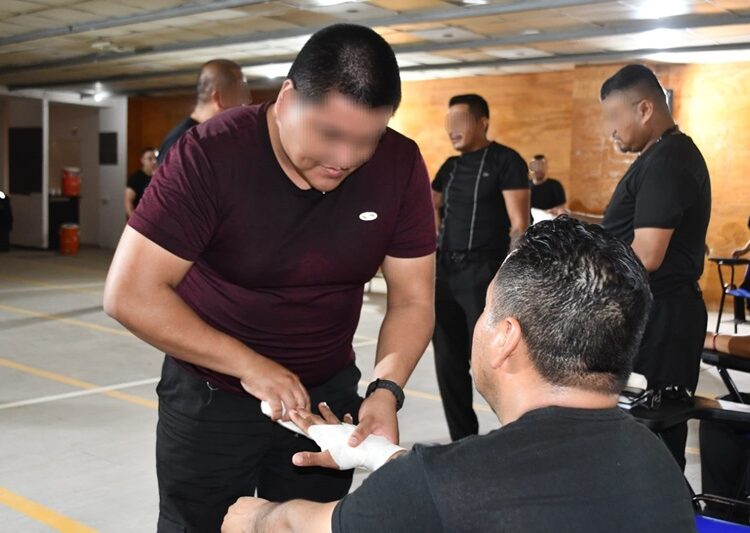 Recibe Guardia Estatal capacitación constante en Medicina Táctica Policial
