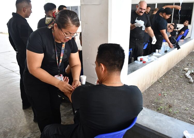 Recibe Guardia Estatal capacitación constante en Medicina Táctica Policial