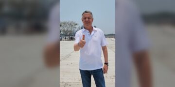 Supervisa Chucho Nader ampliación del estacionamiento sur en la Ciudad Deportiva