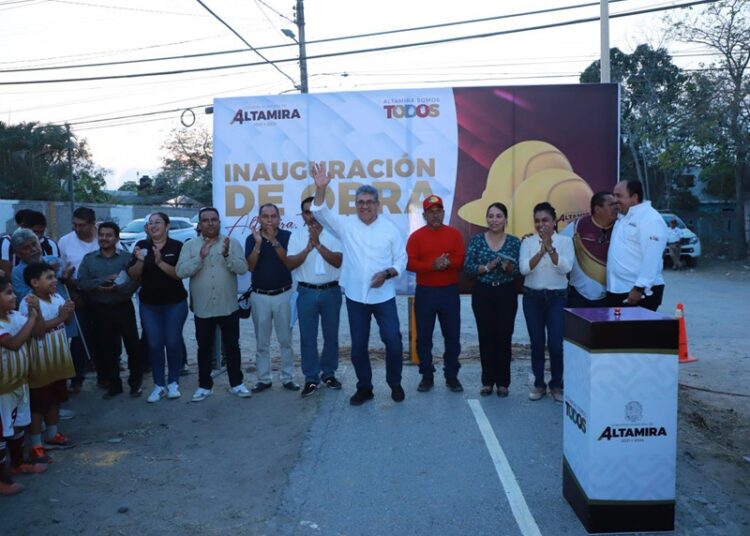 Transforma AMM la vida de los altamirenses con entrega de obras