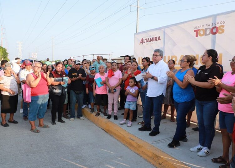 Transforma AMM la vida de los altamirenses con entrega de obras