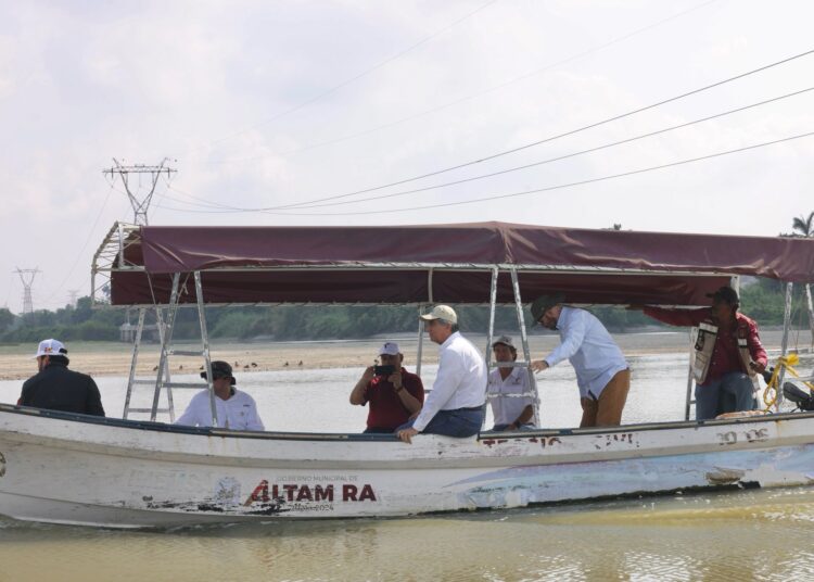 Supervisa AVA trabajos de dragado en el sistema lagunario del sur de Tamaulipas