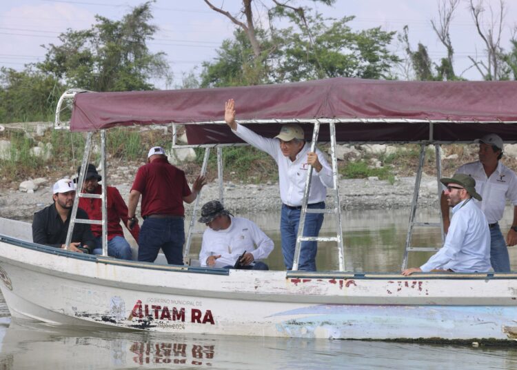 Supervisa AVA trabajos de dragado en el sistema lagunario del sur de Tamaulipas