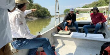 Supervisa AVA trabajos de dragado en el sistema lagunario del sur de Tamaulipas