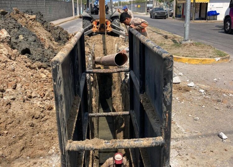 COMAPA Altamira repone y repara de líneas de drenaje