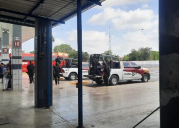 Guardia Estatal inhibe delitos en Central de Autobuses de Matamoros