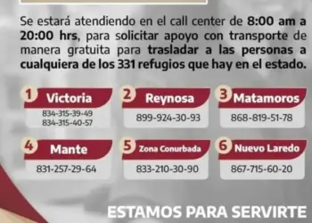 Disponibles unidades gratuitas para trasladar a ciudadanos a los refugios