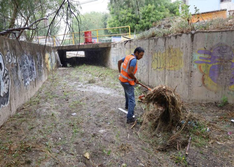 Alcalde Gattás supervisa drenes del norponiente de Victoria