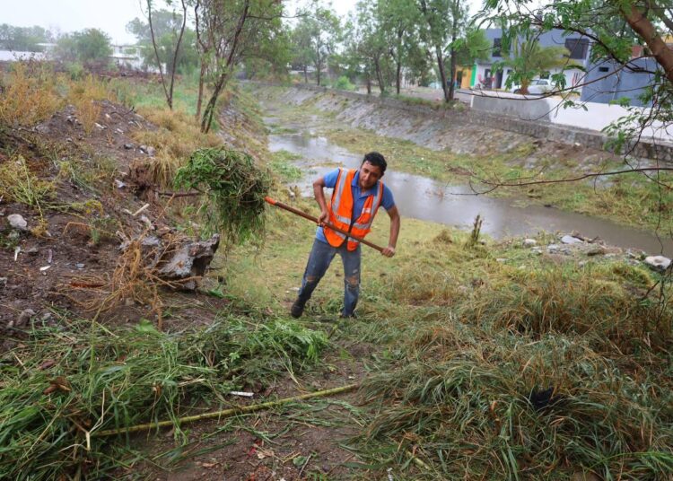 Alcalde Gattás supervisa drenes del norponiente de Victoria