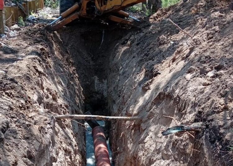 COMAPA Altamira repone líneas de drenaje