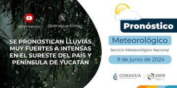 #PronósticodelTiempo para hoy Domingo 09 de junio de 2024
