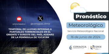 #PronósticodelTiempo para hoy Domingo 16 de junio de 2024
