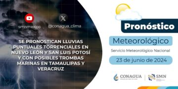 #PronósticodelTiempo para hoy Domingo 23 de junio de 2024