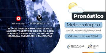 #PronósticodelTiempo para hoy Martes 04 de junio de 2024
