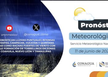 #PronósticodelTiempo para hoy Martes 11 de junio de 2024