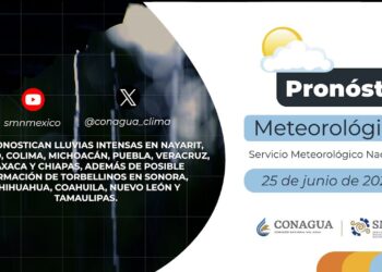#PronósticodelTiempo para hoy Martes 25 de junio de 2024