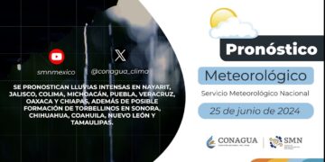 #PronósticodelTiempo para hoy Martes 25 de junio de 2024