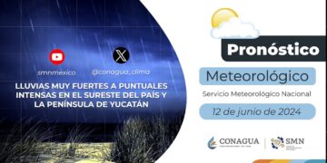 #PronósticodelTiempo para hoy Miércoles 12 de junio de 2024