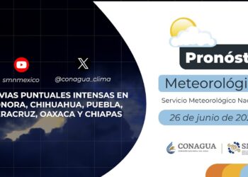 #PronósticodelTiempo para hoy Miércoles 26 de junio de 2024