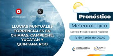 #PronósticodelTiempo para hoy Sábado 08 de junio de 2024