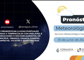 #PronósticodelTiempo para hoy Sábado 15 de junio de 2024