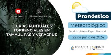 #PronósticodelTiempo para hoy Sábado 22 de junio de 2024