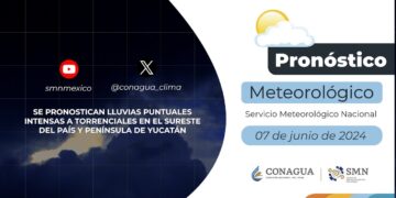 #PronósticodelTiempo para hoy Viernes 07 de junio de 2024