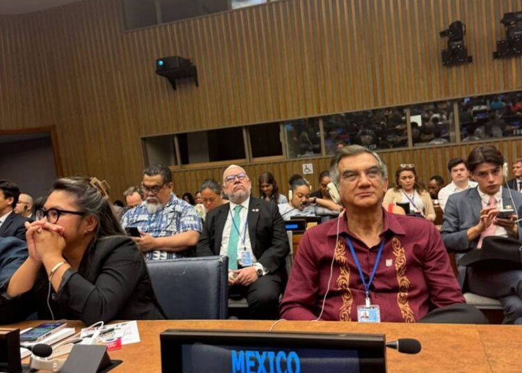 Asiste Américo Villarreal a presentación del Cuarto Informe Nacional Voluntario de México en la ONU