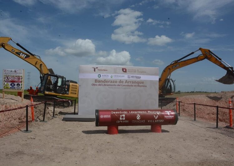 Inicia Américo construcción de gasoducto Libramiento en Reynosa