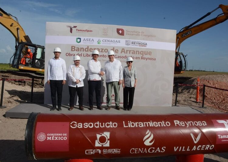 Inicia Américo construcción de gasoducto Libramiento en Reynosa
