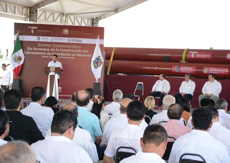 Inicia Américo construcción de gasoducto Libramiento en Reynosa