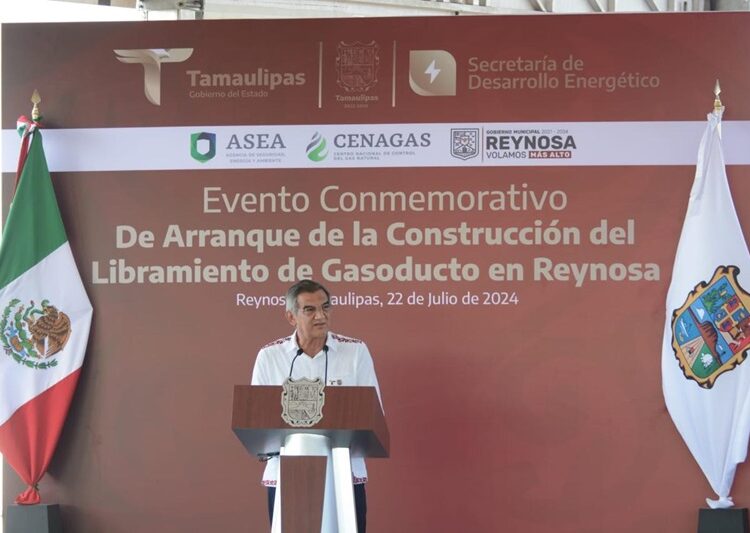 Inicia Américo construcción de gasoducto Libramiento en Reynosa