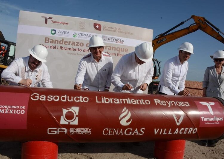 Inicia Américo construcción de gasoducto Libramiento en Reynosa