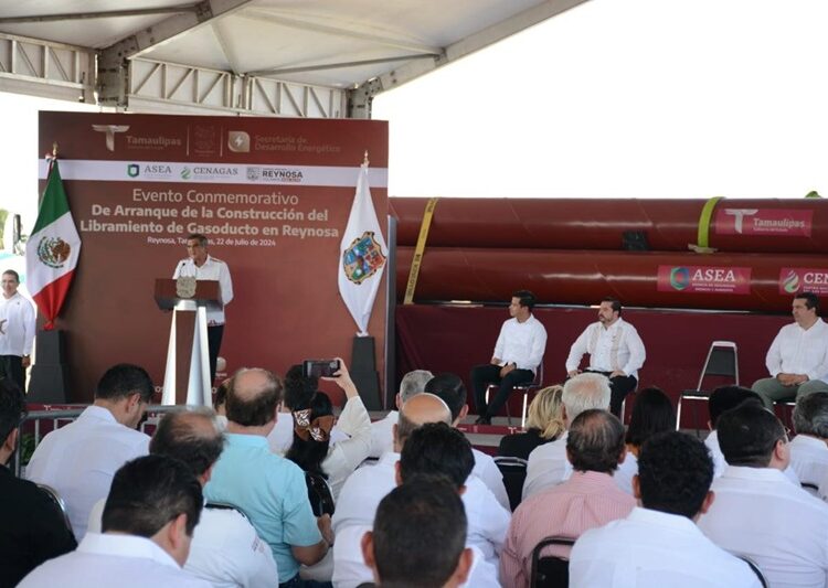 Inicia Américo construcción de gasoducto Libramiento en Reynosa