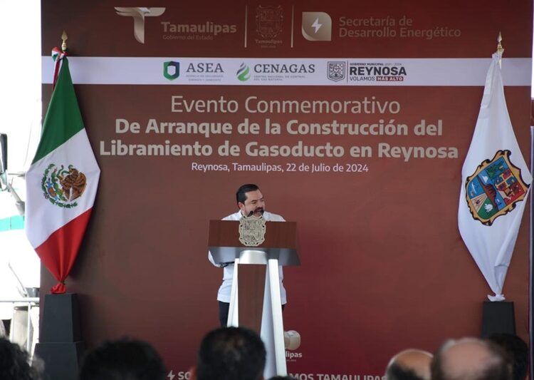 Inicia Américo construcción de gasoducto Libramiento en Reynosa