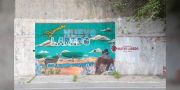 Artistas locales embellecen la imagen urbana de Nuevo Laredo con sus murales